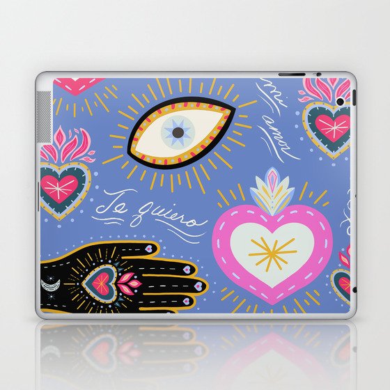 Milagro Love Hearts - lavender Laptop & iPad Skin