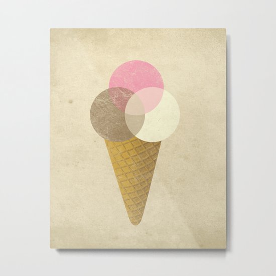Ice Cream Venndor Metal Print