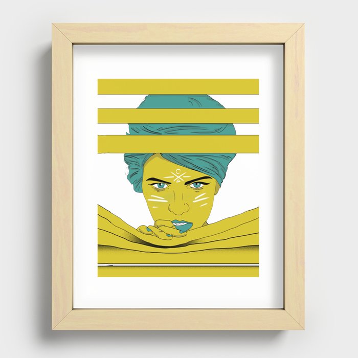 She's Always Watching  Recessed Framed Print