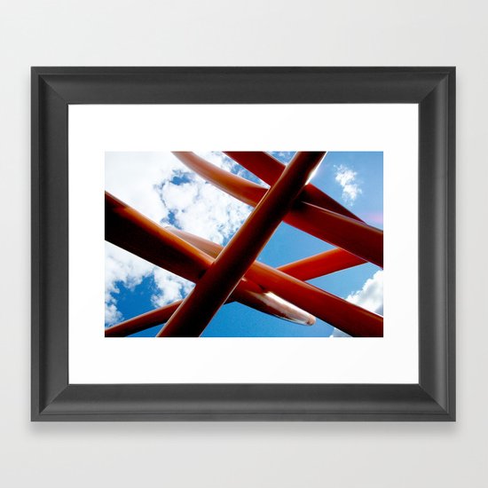 Sky Piping Framed Art Print