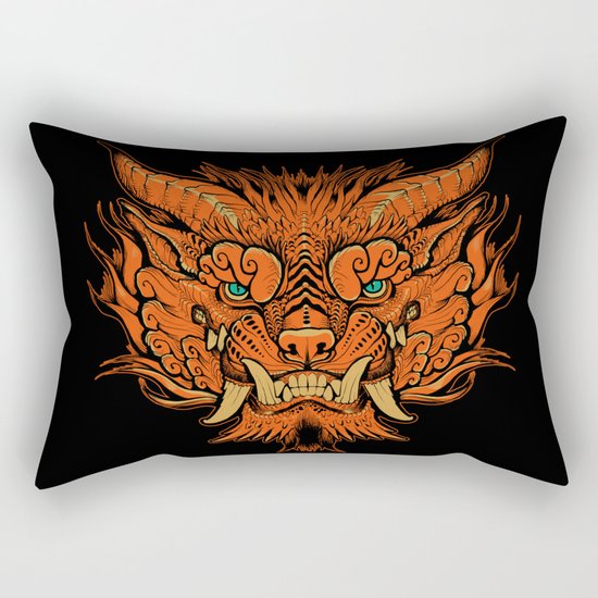 Foo Dog Rectangular Pillow