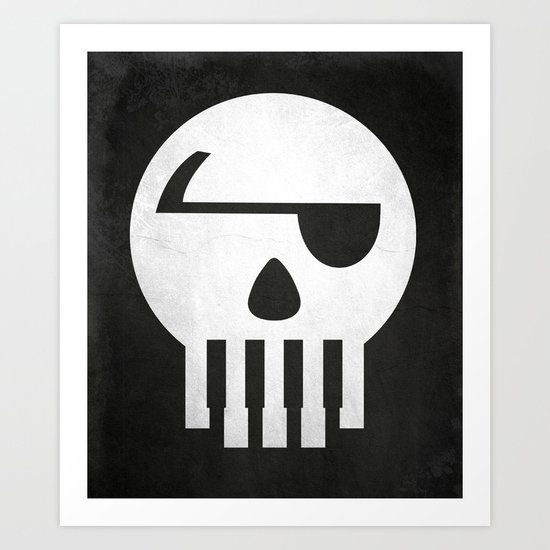 Music Piracy Art Print