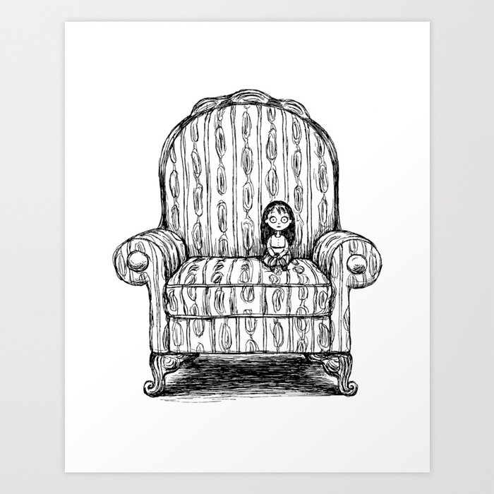 Big Chair Art Print