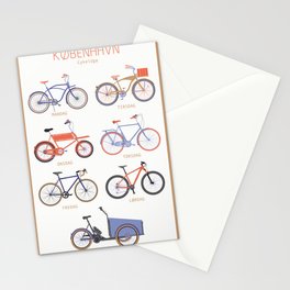Copenhagen bikes and days Stationery Cards