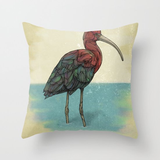 Ibis Throw Pillow