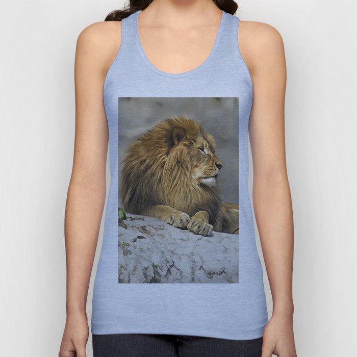 Drawing African Lion Tank Top