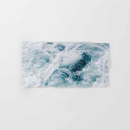 sea - midnight blue storm Hand & Bath Towel