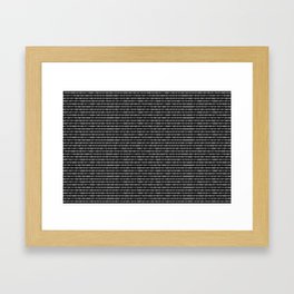 Ascii Framed Art Prints Society6