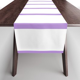 Vertical Lines (Lavender & White Pattern) Table Runner