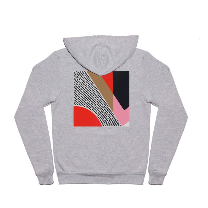 Pink Gold Red Abstract Hoody
