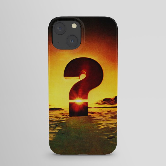 Vintage 1970's Question Mark With Sunset iPhone Case by retrogeneration ...