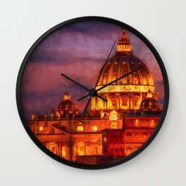 Rome and the Vatican City Wall Clock