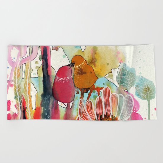 cheek to cheek Beach Towel