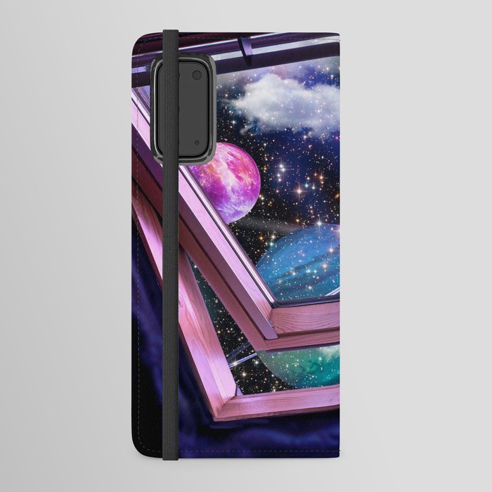 Planets Outside My Window Android Wallet Case