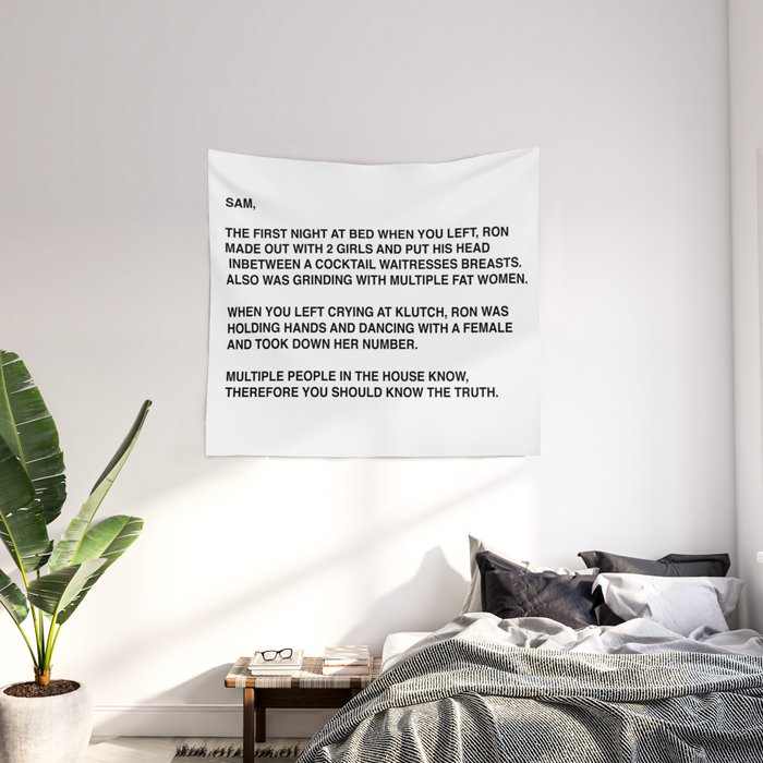 The note discount jersey shore tapestry