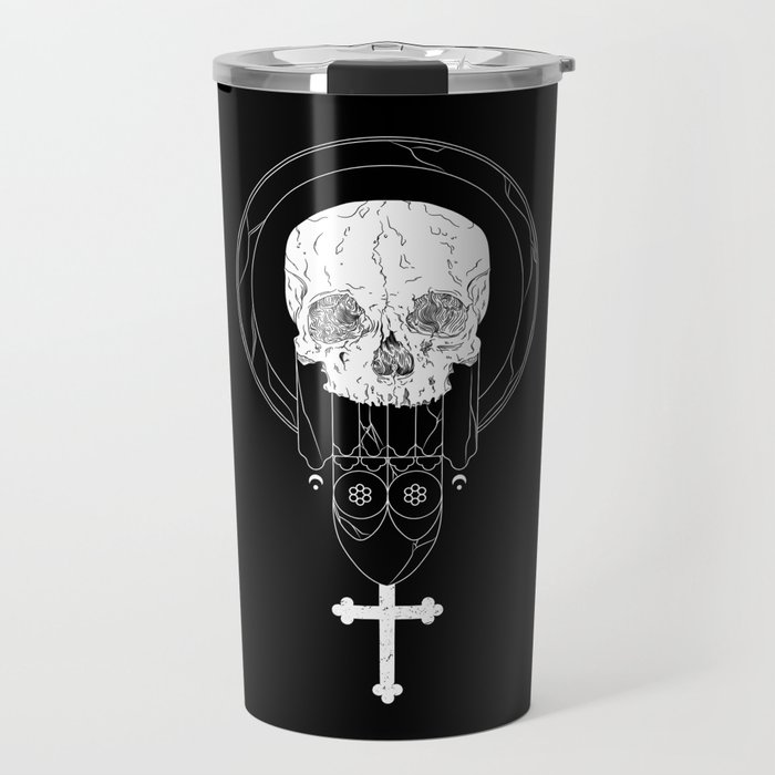 Anti-Church Death Metal Skull Travel Mug