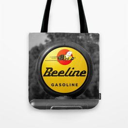 Beeline Gasoline Petrol Gas Station Globe Vintage Oil Company Petroliana Geared Tote Bag