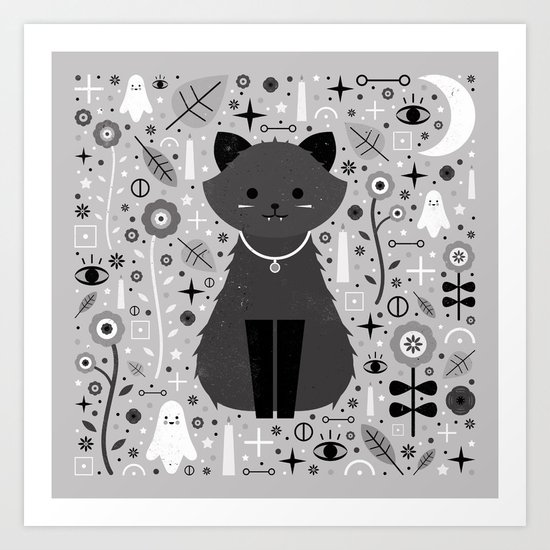 Kitten Fang Art Print