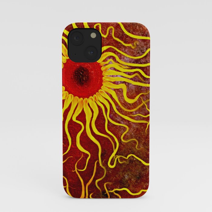 Psychedelic Susan 003, Sunflowers iPhone Case