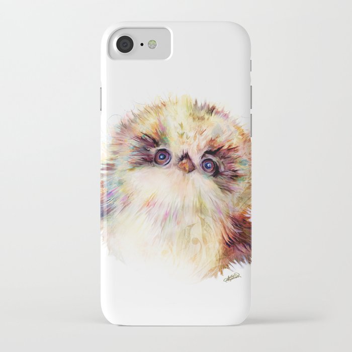 Baby Owl ~ Owlet Painting iPhone Case