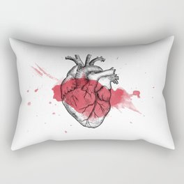 Anatomical heart - Art is Heart  Rectangular Pillow