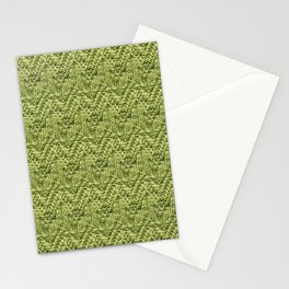 Green Zig-Zag Knit Stationery Cards