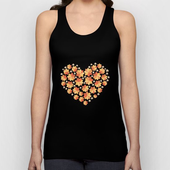 Denim Heart Unisex Tank Top
