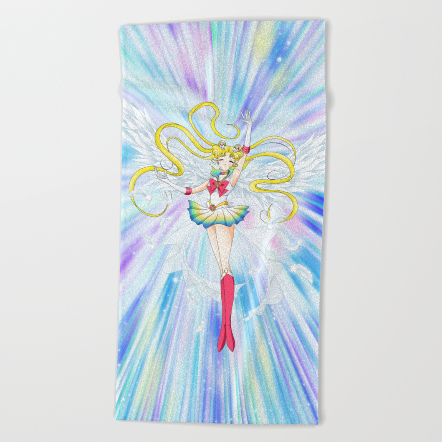 Super Sailor Moon Manga Ver Beach Towel By Albertosancami Society6