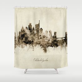 Philadelphia Pennsylvania Skyline Shower Curtain