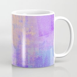 Grungy Purple, Pink, Blue and Salmon Abstract Coffee Mug