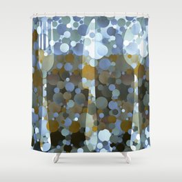 Colorful Modern Kitchen Art - Fork Shower Curtain