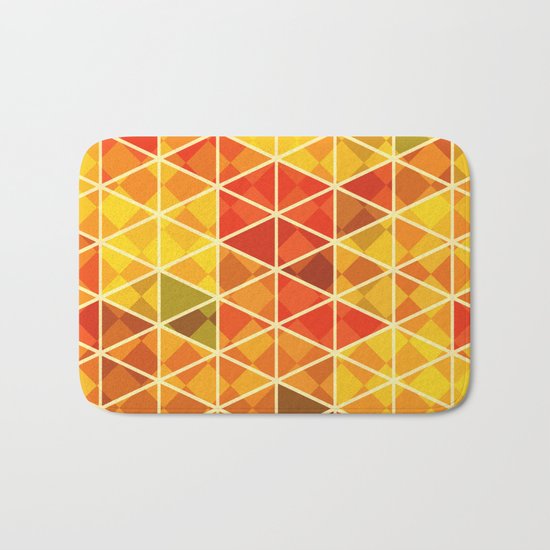 Sunset pattern wall art Bath Mat