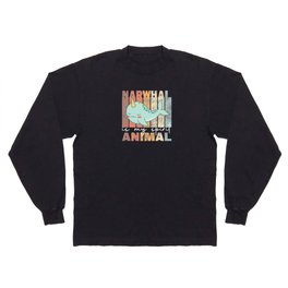 Narwhal Is My Spirit Animal Kawaii Narwale Long Sleeve T-shirt