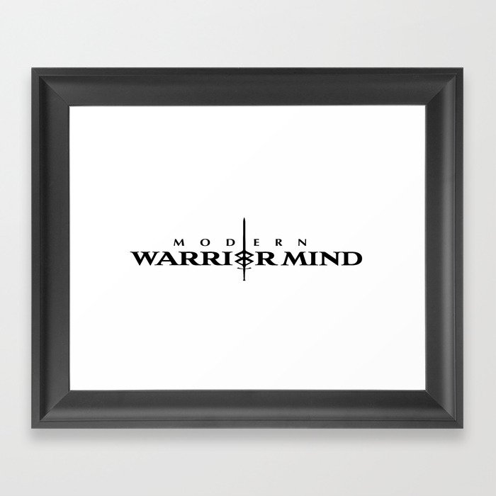 Modern Warrior Mind Framed Art Print