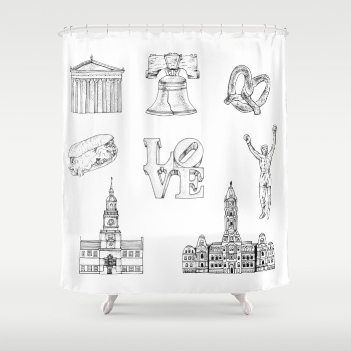 Philly Love Shower Curtain