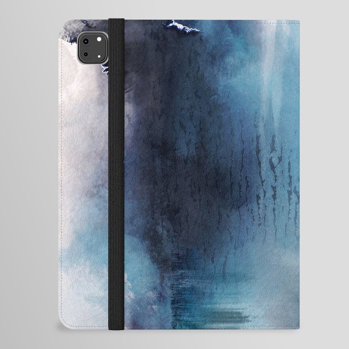 Modern abstract - calm in blue iPad Folio Case