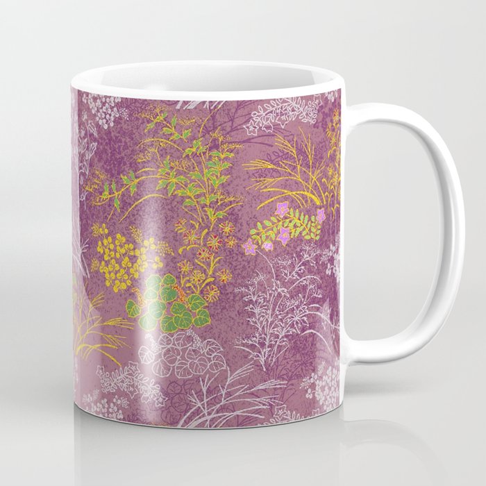 Japanese pattern floral purple Coffee Mug