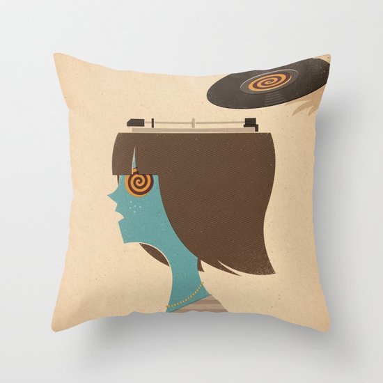 Mind Control Throw Pillow