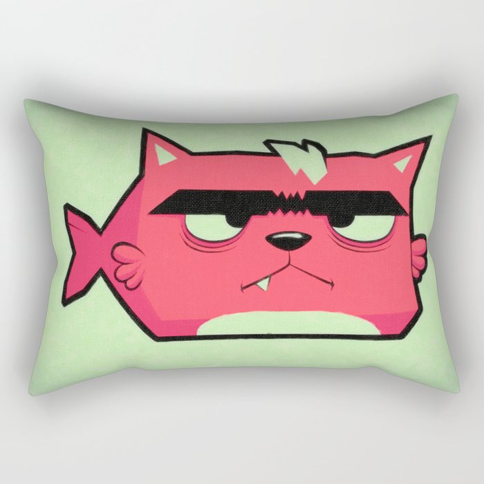 Cat-Fish Rectangular Pillow