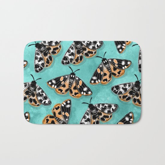 Tiger Moths Bath Mat