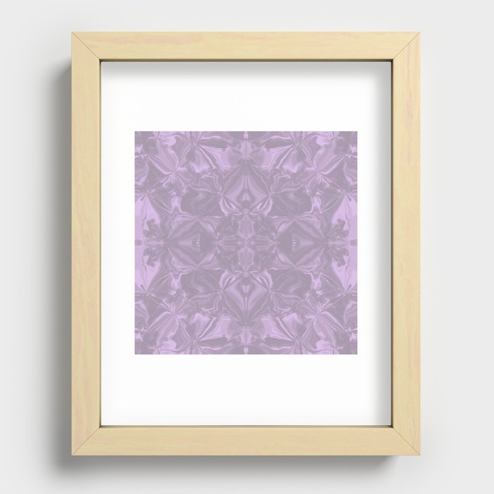 Multidimensional Vintage Lilac  Recessed Framed Print