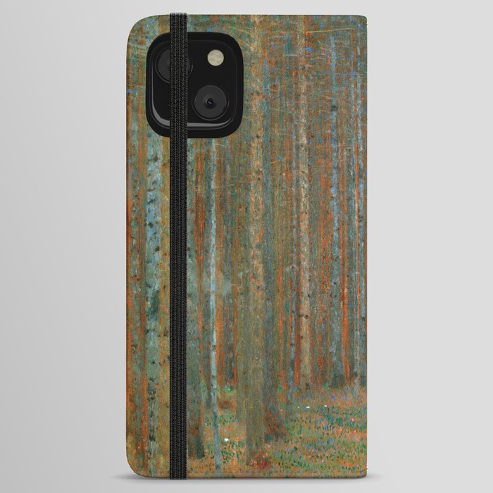 Gustav Klimt - Tannenwald I (Pine Forest I) iPhone Wallet Case
