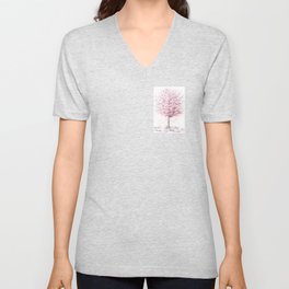 Cherry Blossom floral V Neck T Shirt