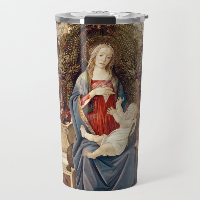 Madonna with Saints by Sandro Botticelli, 1485 Travel Mug