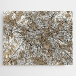 Authentic Berlin Map - Artistic Cartography Jigsaw Puzzle