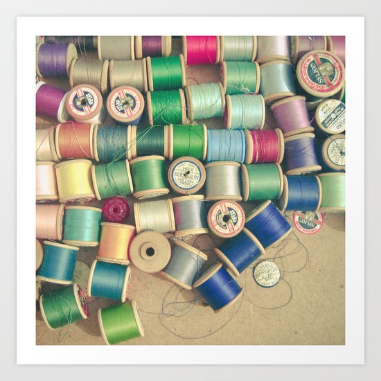 Cotton Reels Art Print
