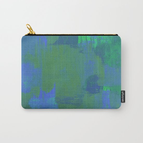 A Different View Of Earth - Abstract, textured, globe painting Carry-All Pouch