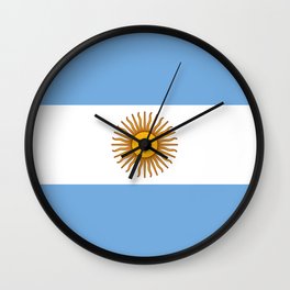 Argentina Flag Wall Clock