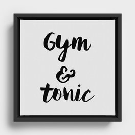 Gym and Tonic Framed Canvas