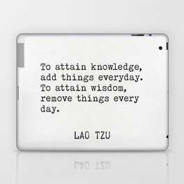 Lao Tzu wisdom Laptop Skin
